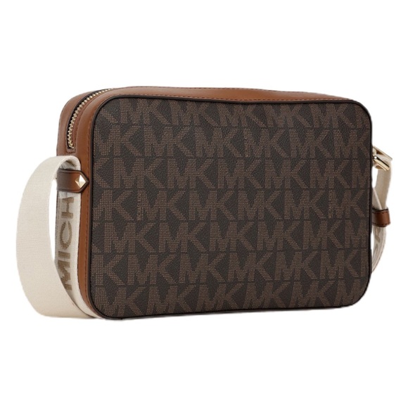 MICHAEL KORS| Brown Luggage MAEVE Monogram Medium Leather Cross Body Bag - Picture 4 of 5